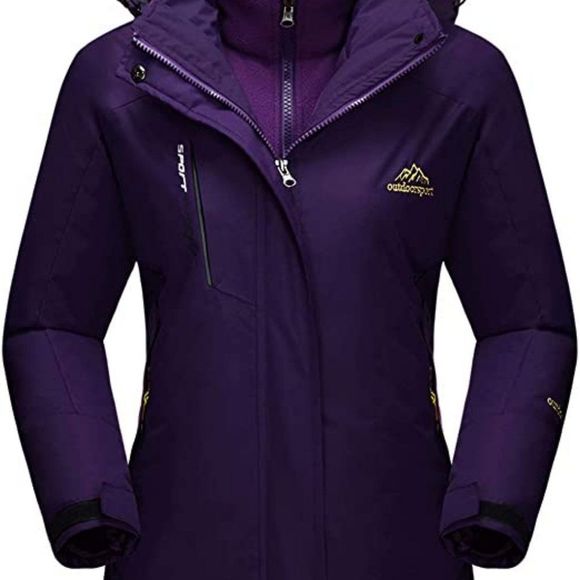 MAGCOMSEN Women's Winter Coats 3-in-1 Snow Ski WindproofJacket